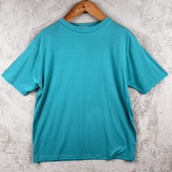 L.L. Bean Freeport Maine T Shirt Lot of 2 Blue Purple Size L Made in USA  VTG 90 - Picture 3 of 11